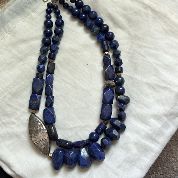 Rare! Silpada Lapis Sterling Silver Necklace - Picture 4 of 5